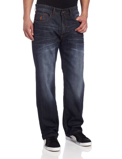 Rocawear Flame Stitch Fit Core Jeans - Mens Urban Clothing